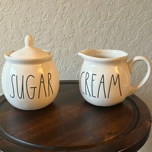 Rae Dunn- Ceramic Cream & Sugar Set